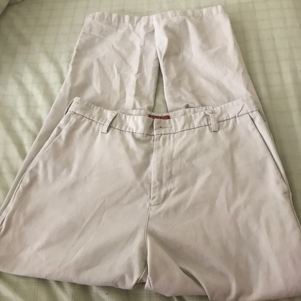 Men’s Khaki flat front pants 30” waist x 30” long